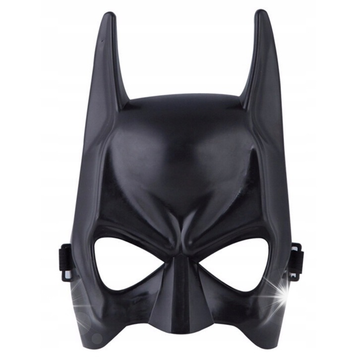 Batman maszk Halloweenre, farsangra, fekete, mérete 15x21,5x4,5 cm