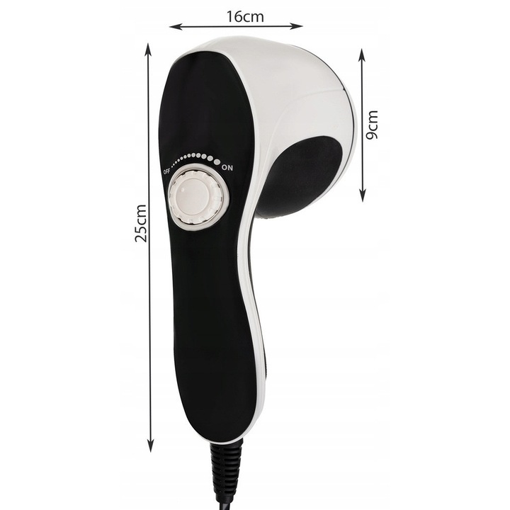 Aparat de masaj pentru corp 9 in 1 Stator, 9 capete interschimbabile, 28W, 25x16x9cm