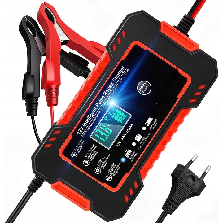 Redresor auto Landgraf 12V, functie de reparare, 150x85x62mm, 6A