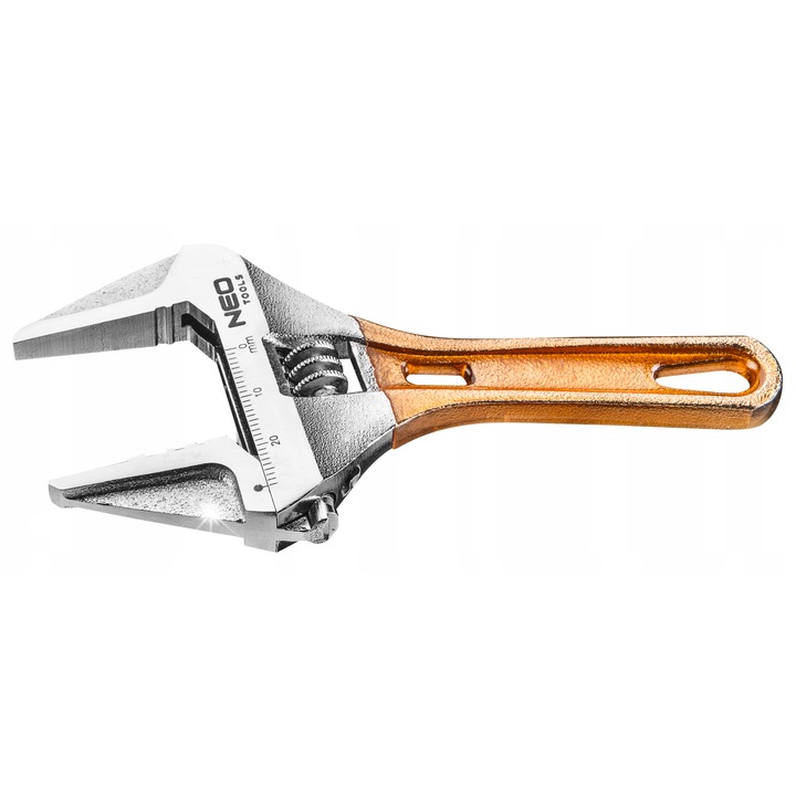 Cheie reglabila NEO, 118mm, 0-28mm, otel crom-vanadiu, antiderapant