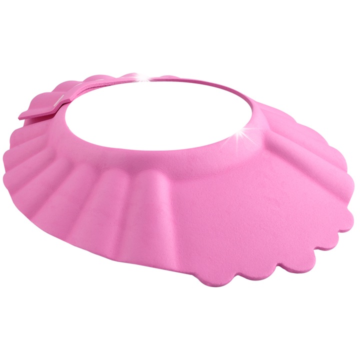 Детска шапка за плуване, Kruzzel, розова, 13-15 см