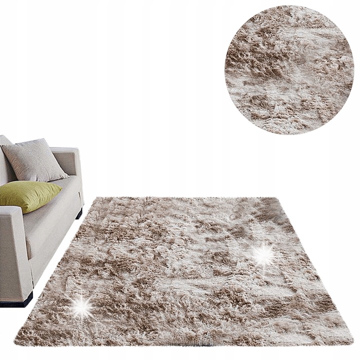 Shaggy Strado Ombre szőnyeg 120x160 cm teve, csúszásgátló, puha