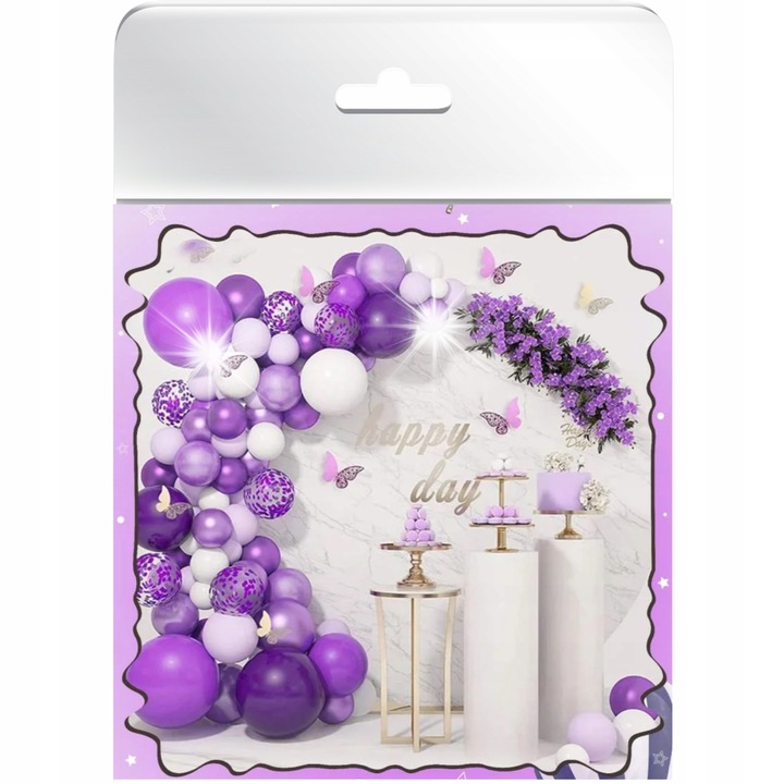 Lufi girland, dekorációs készlet partikhoz, többszínű