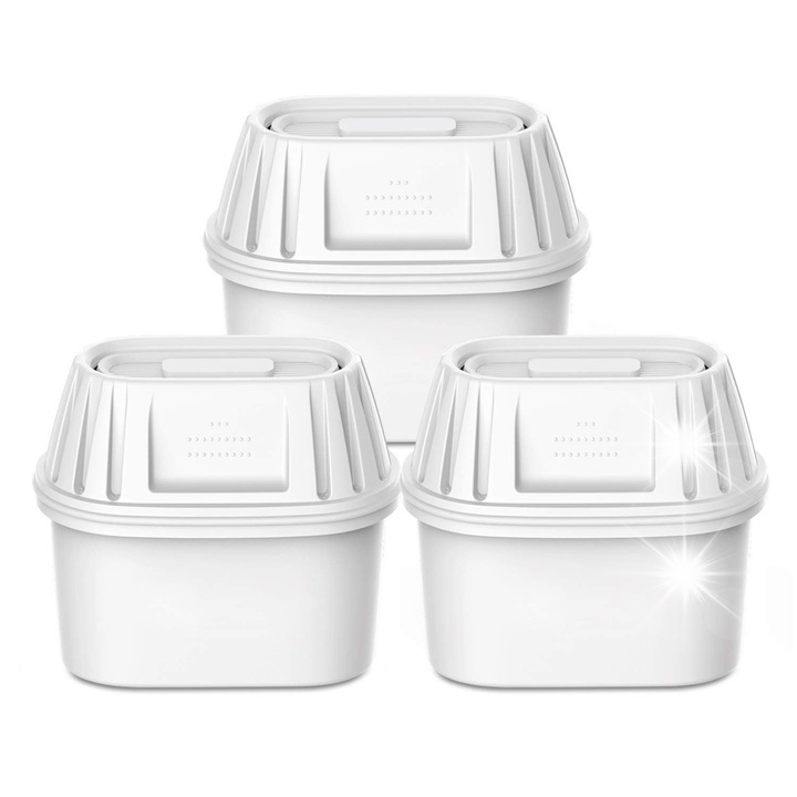 Set 3 cartuse filtrante Xiaomi Mi Water Filter Pitcher, filtrare eficienta, 117g fiecare