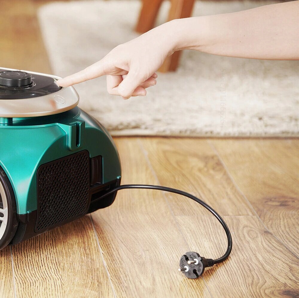 Aspirator Eureka Apollo 800W, 20000PA, negru-verde, recipient 2L
