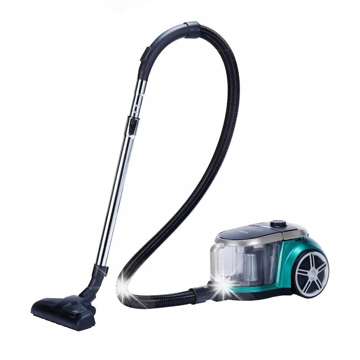 Aspirator Eureka Apollo 800W, 20000PA, negru-verde, recipient 2L