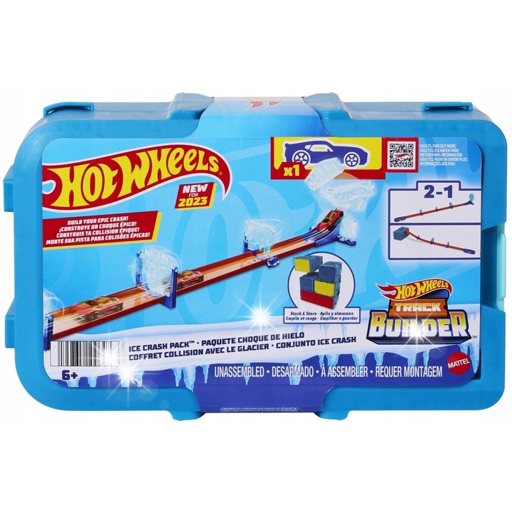 Hot Wheels Track Builder HNJ66 pályaszett, többszínű, egyedi építkezéshez