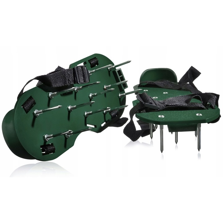 Aerator de gazon, 26 colti, verde, dimensiune universala, set complet