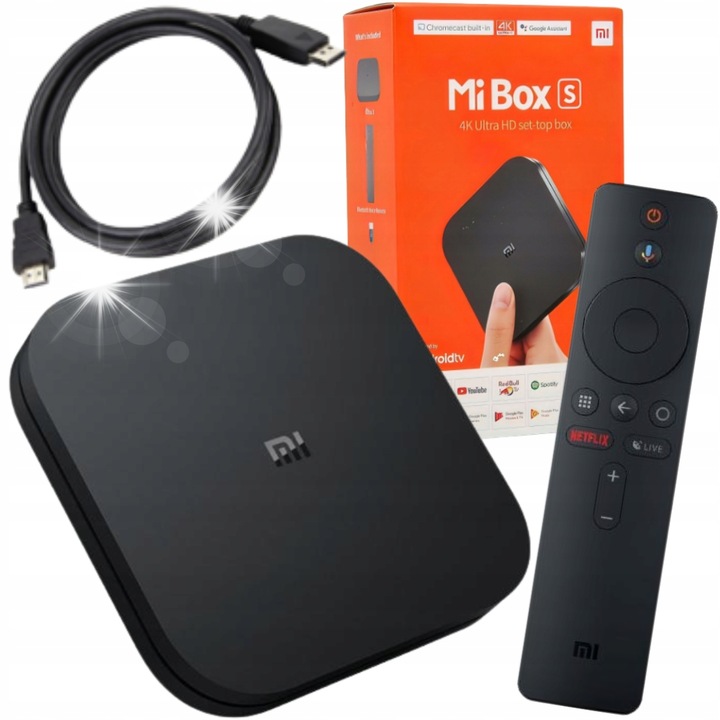 Xiaomi TV Box S (2nd Gen), 4K Ultra HD, Dolby Vision, Bluetooth, 2GB RAM, 8GB stocare