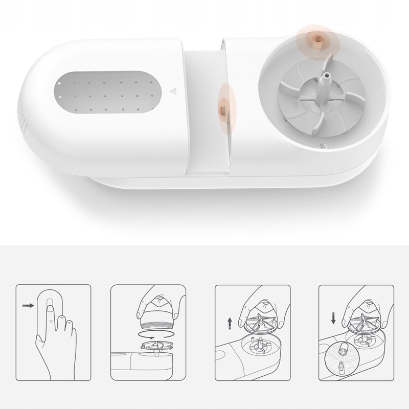Aspirator de par Xiaomi Mijia Lint Remover, 90 minute autonomie, 0.35mm, alb, 14.5x6.20x6.5cm