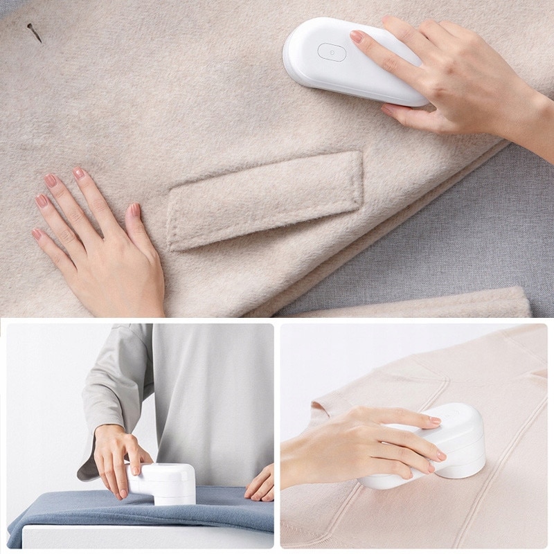 Aspirator de par Xiaomi Mijia Lint Remover, 90 minute autonomie, 0.35mm, alb, 14.5x6.20x6.5cm