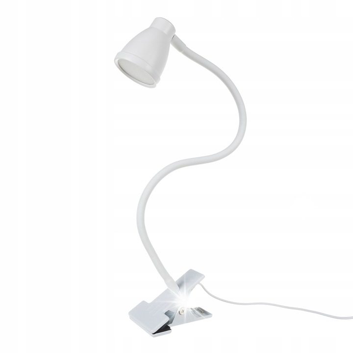 Lampa birou LED cu clip si suport, 3 culori, 10 niveluri de intensitate, 45x5x8,5cm
