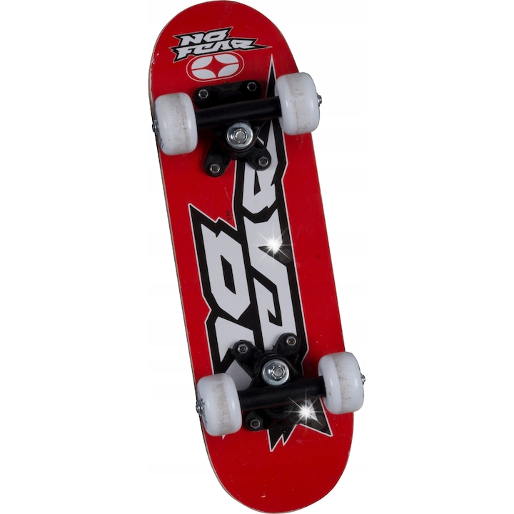 Mini deskorolla pentru copii NO FEAR 43x12,7cm, 9 straturi, rosu