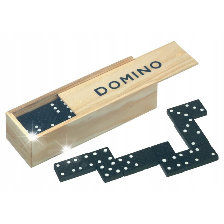 Joc Domino, 24 piese, 3.9x2x0.4cm, fadoboz