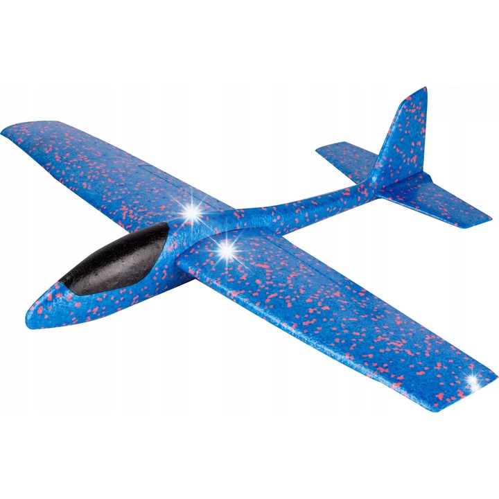 Avion din polistiren Eddy Toys, 66x84x14cm, albastru