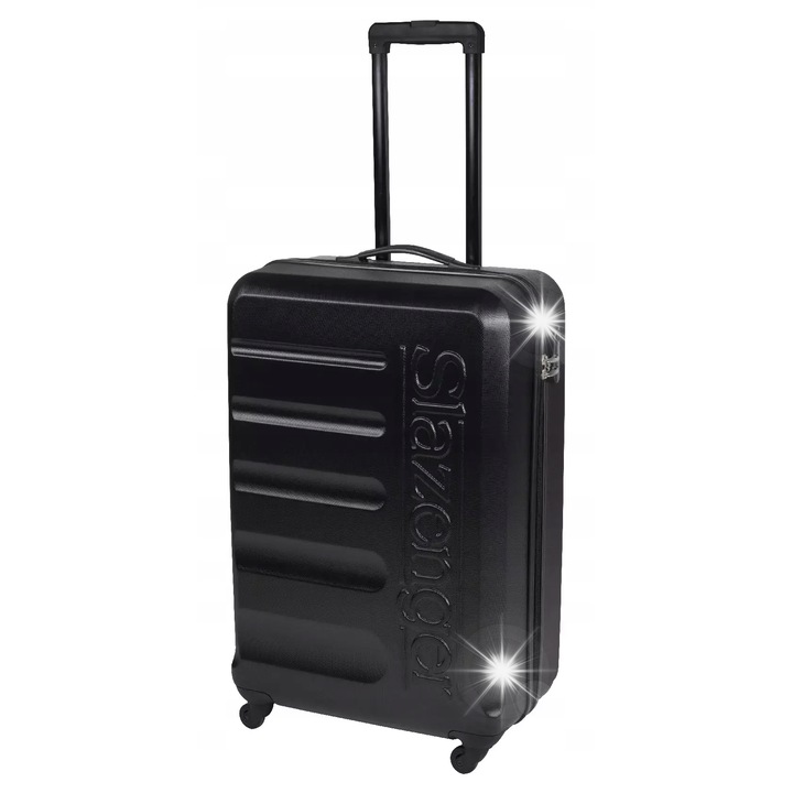 Комплект от 3 куфара Slazenger, черен, размери: 32x20x52см, 37x24x62см, 44x28x72см