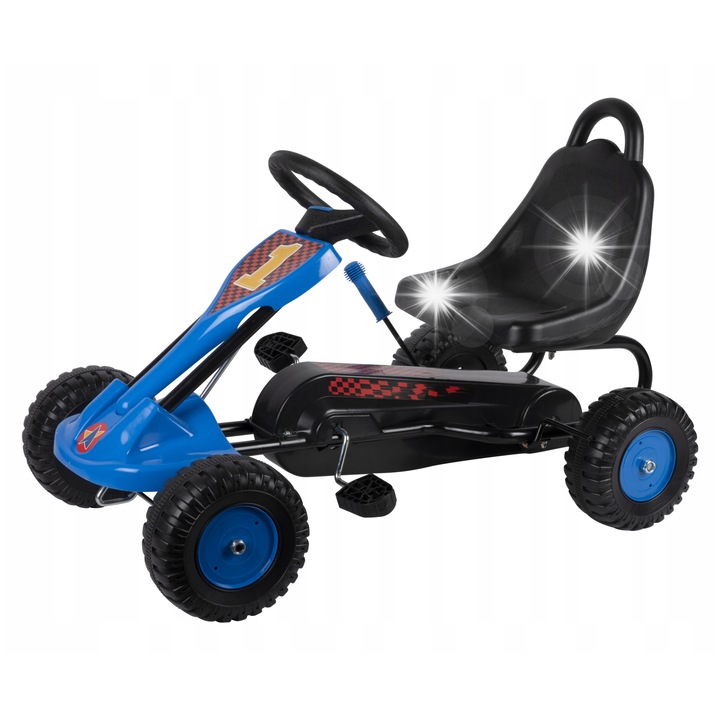 Детски картинг, 87x51x54см, 3-4 години, черен, комплект