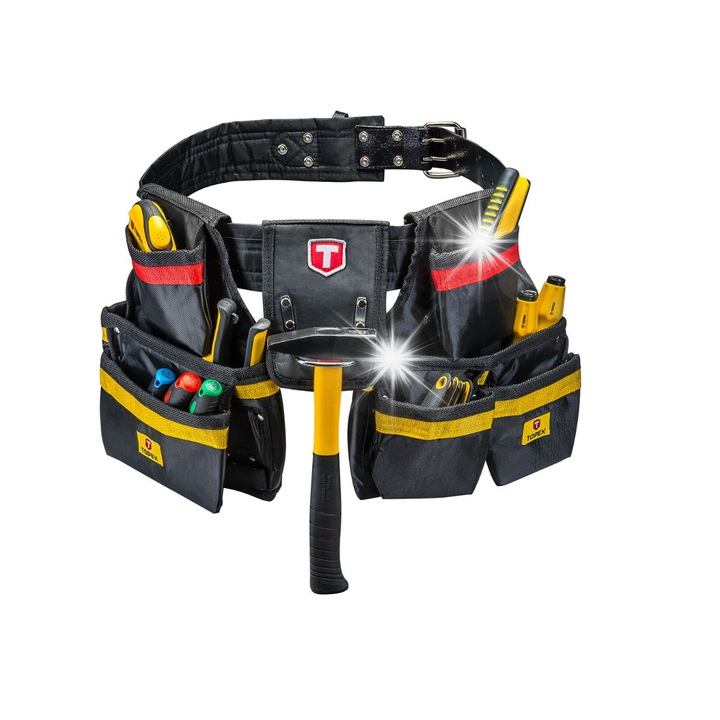 Centura monterska TOPEX 79R402, 21 buzunare, 33-55cm, plastic