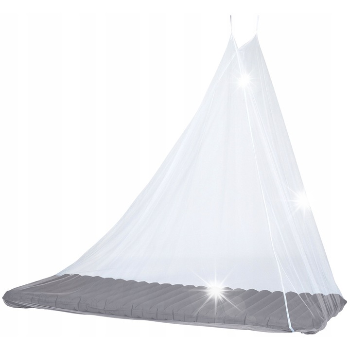 Plasa de tantari pentru pat, Abbey, alb, 200x115x175cm, poliester