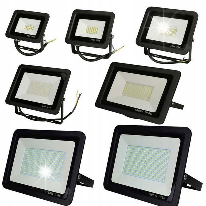 Proiector LED Halogen 20W, 6000K, dimensiuni 18x16x8cm, pentru exterior