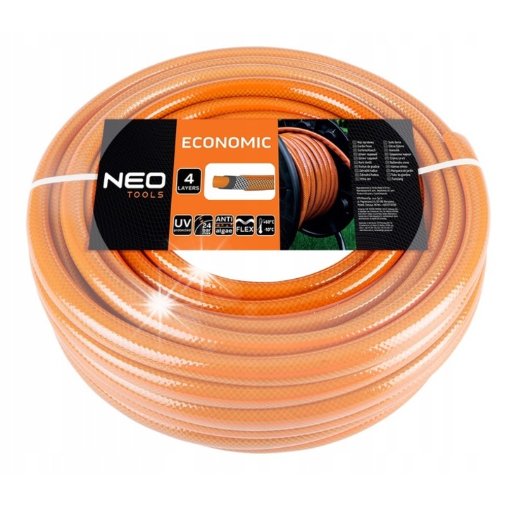 Градински маркуч, Neo Tools, 4-слоен, 3/4'', 50м, UV устойчив