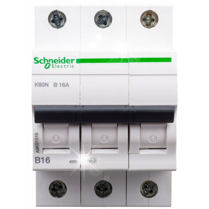 Disjunctoare Schneider Electric Acti9 3P B 16A 6000A, A9K01316, IP20