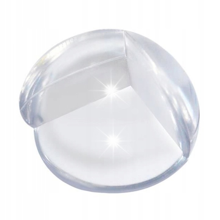 Комплект от 4 прозрачни силиконови ъглови протектора, Ruhhy, водоустойчиви, лесни за почистване, 3,5 см