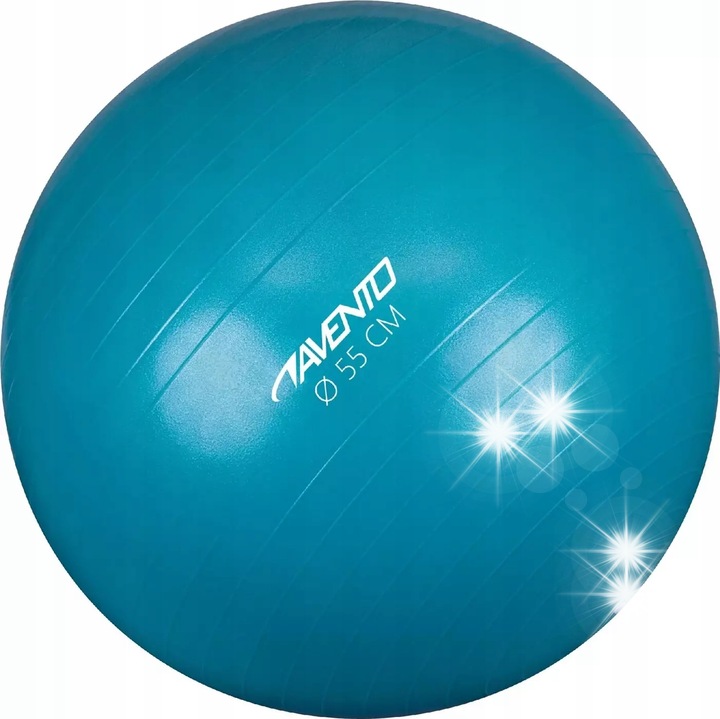 Minge fitness Avento 55cm, antistatica, rezistenta la spargere, albastra, pentru utilizatori 140-165cm, pana la 100kg