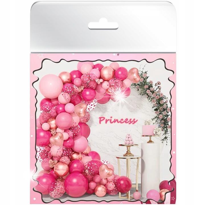 Lufi girland, dekorációs szett partikhoz, többszínű