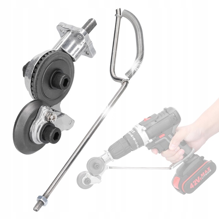 Set de accesorii pentru gaurit, taietor de tabla, metal, 0.8 mm, 125x59x53mm