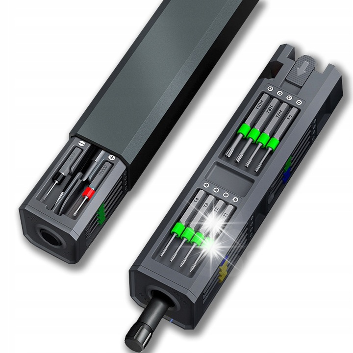 Комплект прецизни отвертки 32 в 1, магнезий, S2, многоцветен