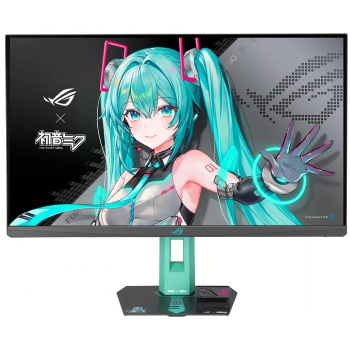Monitor ASUS ROG Strix XG27ACMEG-G Hatsune Miku 27 hüvelykes, 2560x1440 képpont, 260 Hz, Fekete