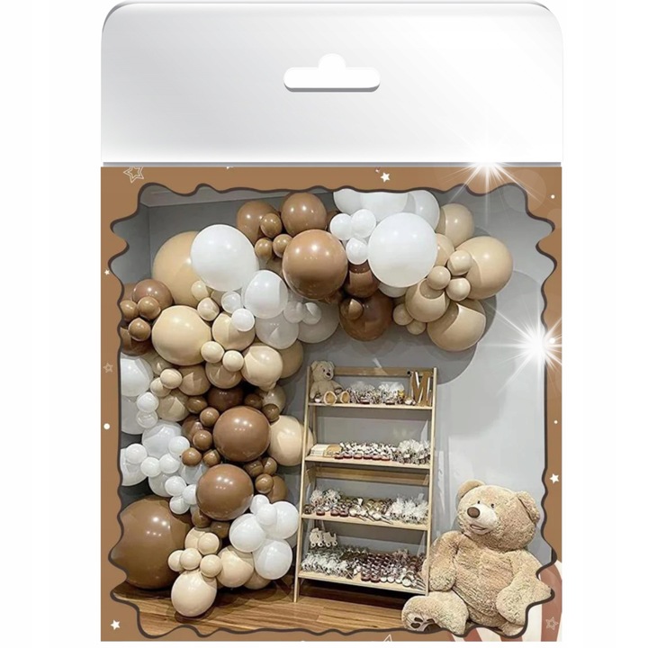 Lufi girland, dekorációs készlet partikhoz, többszínű