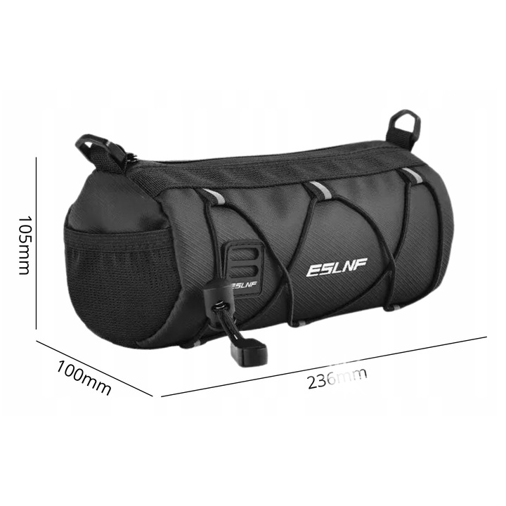 Geanta de bicicleta, Gearox, 2.5L, waterproof, 23x10x10.5cm, cu elemente reflectorizante