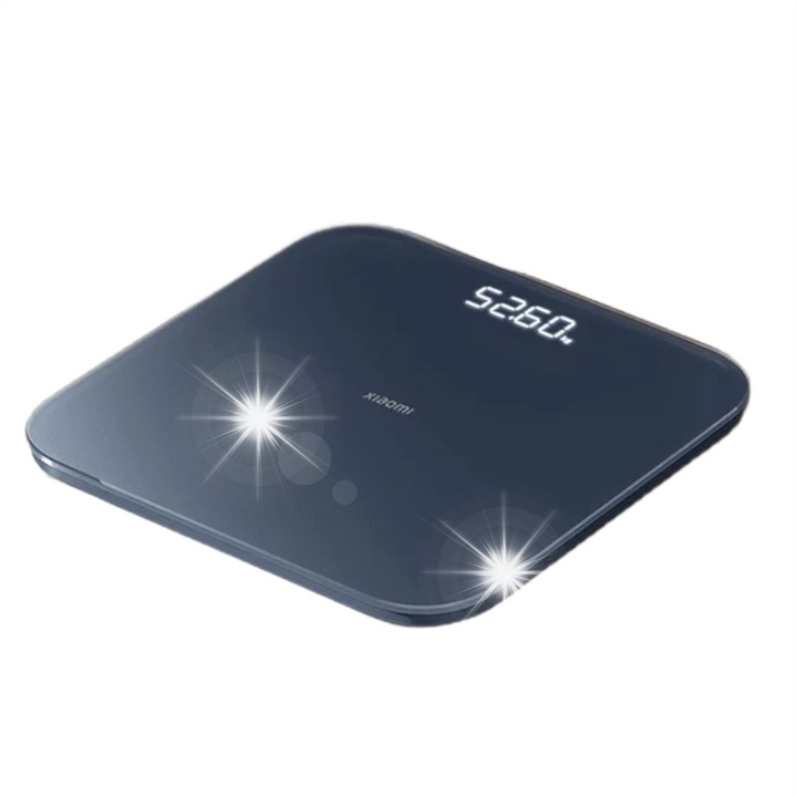 Смарт кантар Xiaomi Smart Scale S200, 150 кг, точност 0,05 кг, сив, 280x280x24,5 мм