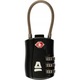 Set 2 Lacate TSA pentru Bagaj, Abbey Camp, Negru, 3x8x1cm