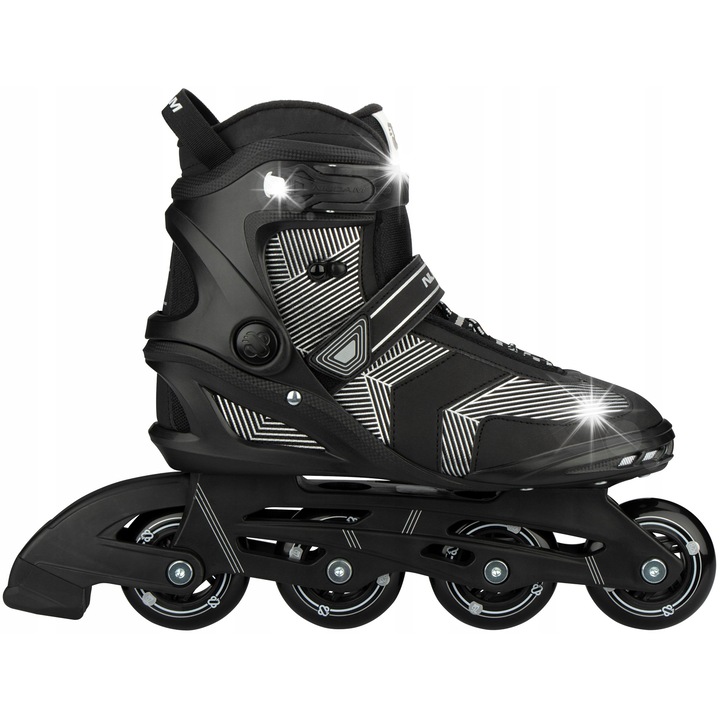 Rolki Geo Glitz, 42, negru, set cu 2 chei imbus