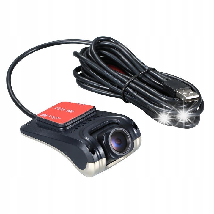 Rejestrator auto PRO Full HD 1080p, 170° unghi de vedere, negru, set complet