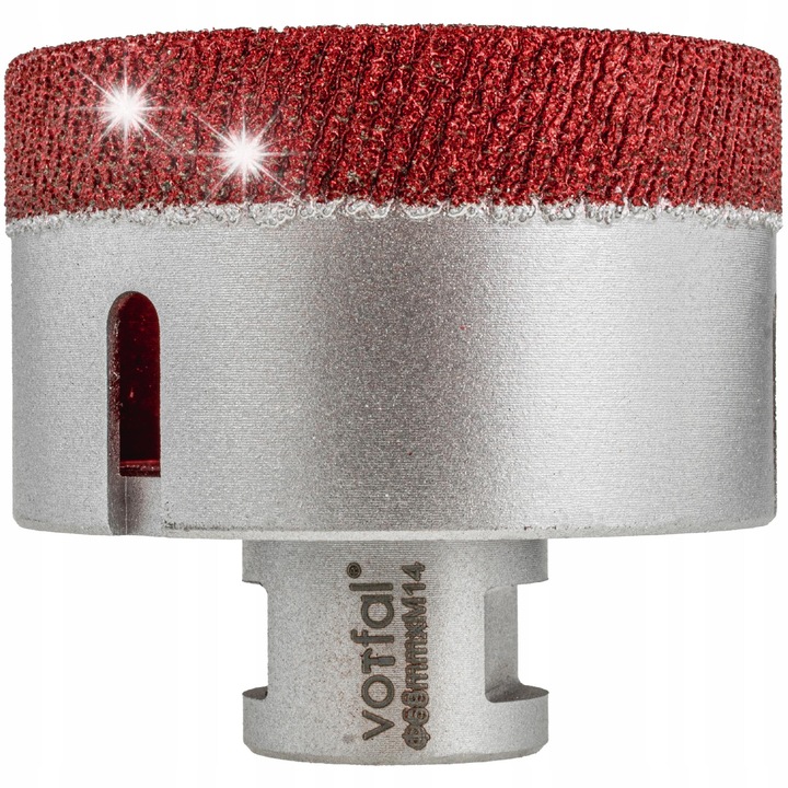 Set Otel de gaurit cu diamant Vorfal, 68mm, M14, pentru gresie, granit, marmura