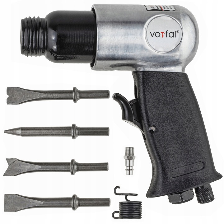 Ciocan pneumatic Vorfal cu 4 dalti, 150mm, 6,3bar, 4500/min, pentru indepartarea ruginii