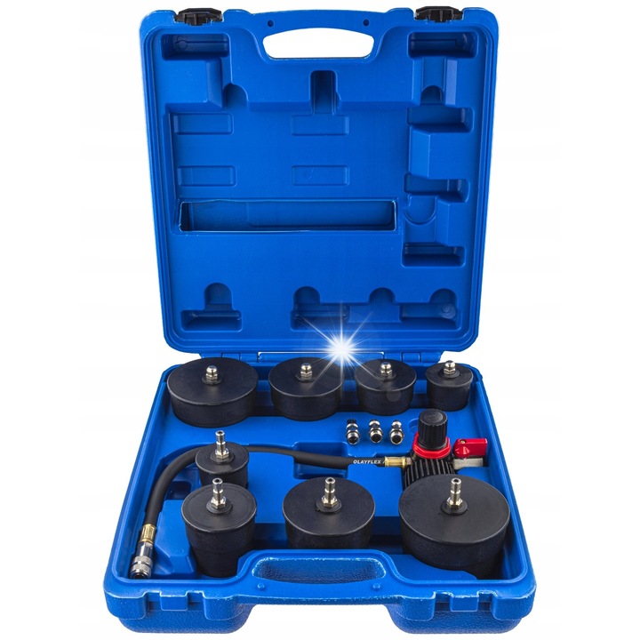 Тестер за херметичност на турбо система, Falcon, манометър 0-6 бара, съвместим с маркучи 35-90 мм