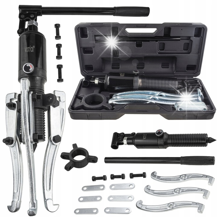 Extractor hidraulic Vorfal 50T, 2-3 brate, 75x300mm, 435mm lungime brat