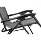 Abbey kempingszék, Chaise Longue IV, szürke, 90x65x112cm, 125kg