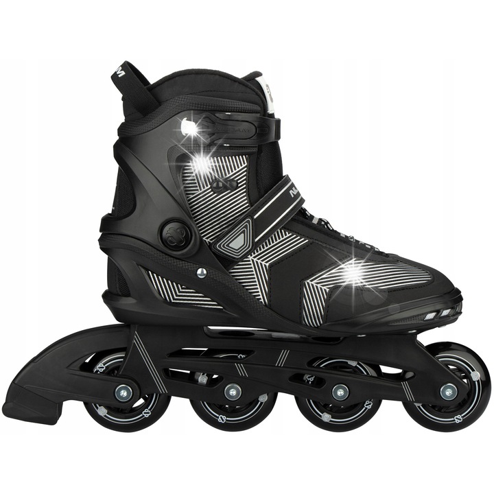 Ролкови кънки Geo Glitz Nijdam, 39EU, черни, 76x22мм