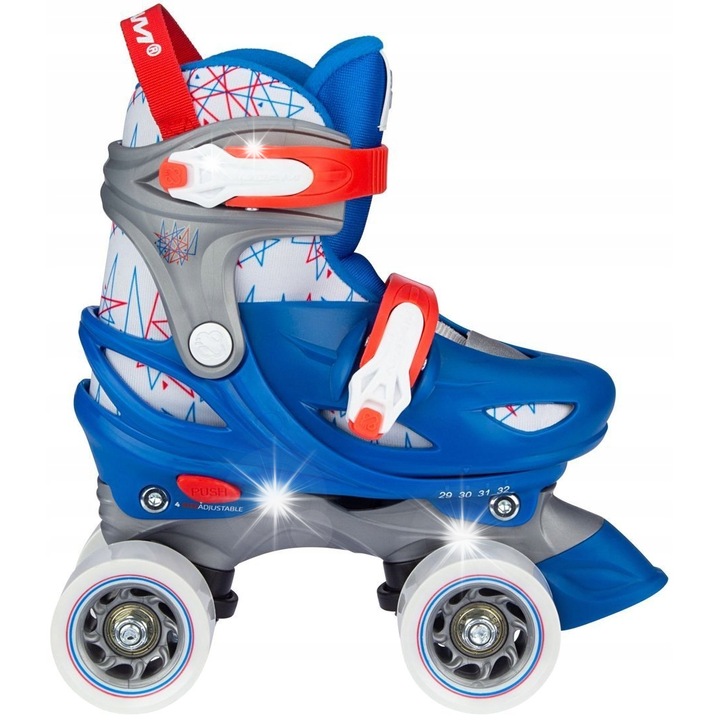 Role reglabile pentru copii, Nijdam, 25-28EU, nuante de albastru