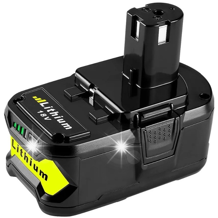 Baterie acumulator 6.0Ah 18V, ELECTRONICA 4U, indicator nivel incarcare LED, protectie suprasarcina, set 1x baterie