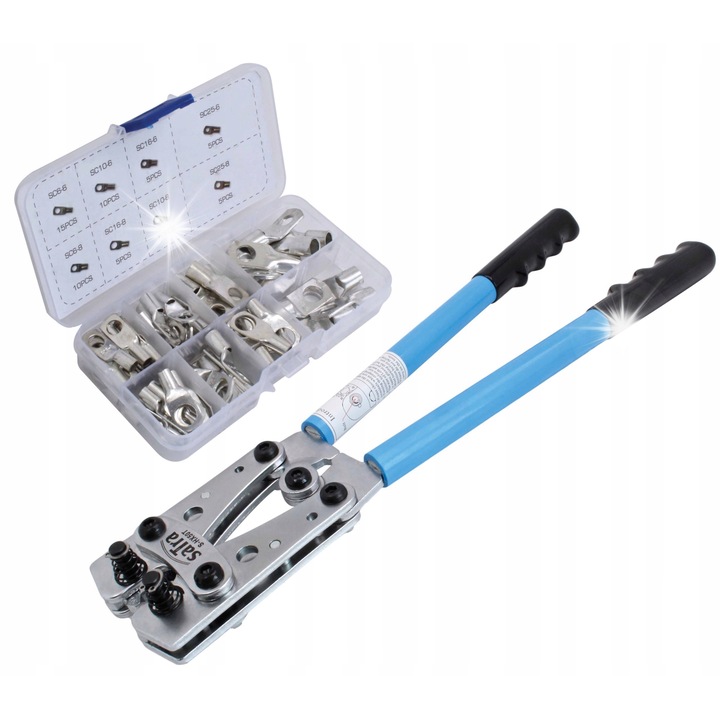 Cleste de crimping Satra pentru cabluri 6.0-50mm2, 60 capete din cupru, 390mm