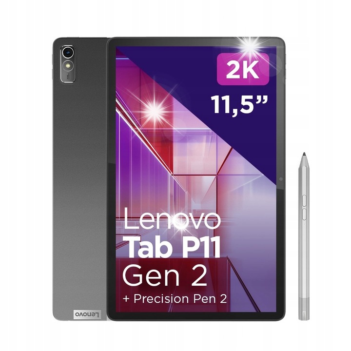 Tableta Lenovo Tab P11 Gen 2 (425961310) MediaTek Helio G99, 11,5" 2,5K IPS, 4 GB RAM, 128 GB, Wi‑Fi 6E, Dolby Atmos, suport Precision Pen 2, Storm Grey