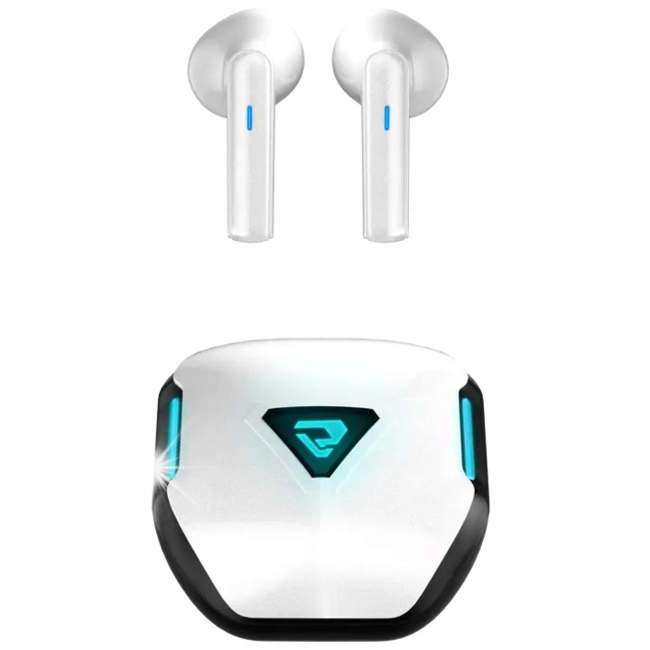 Casti Wireless TWS CY02, gri, cu microfon, reducere zgomot, set