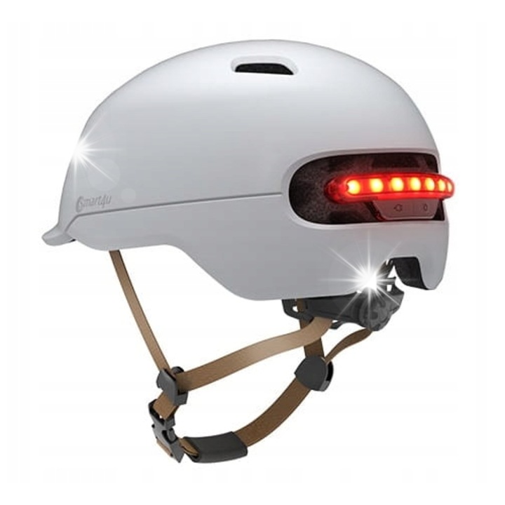 Смарт каска Casca HA02D, камера 1080P, Bluetooth, черна, 58-61см